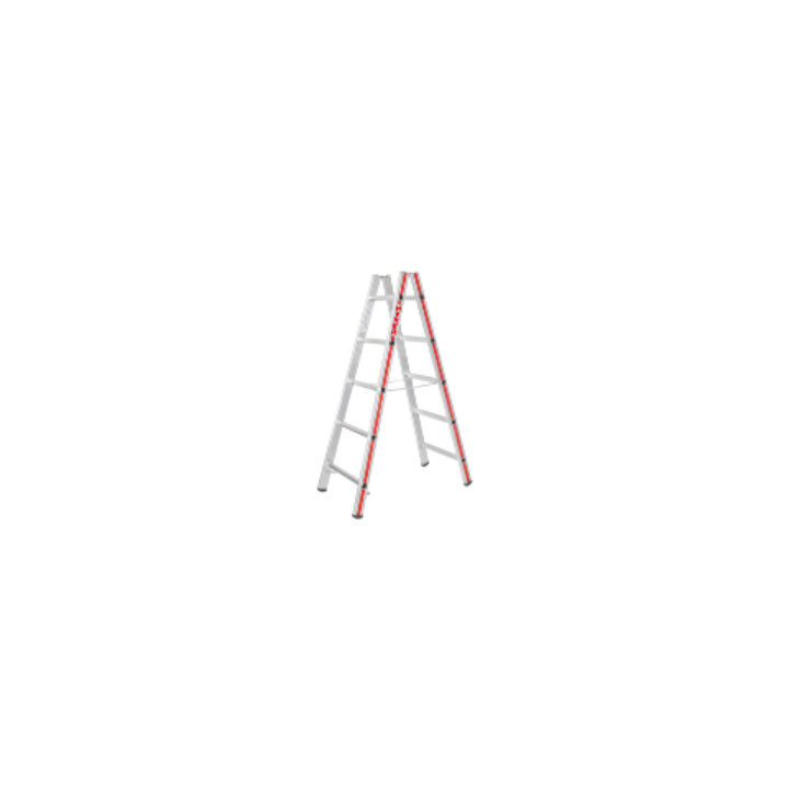 Hymer Dubbele ladder, tweezijdig beklimbaar, 2x5 sporten