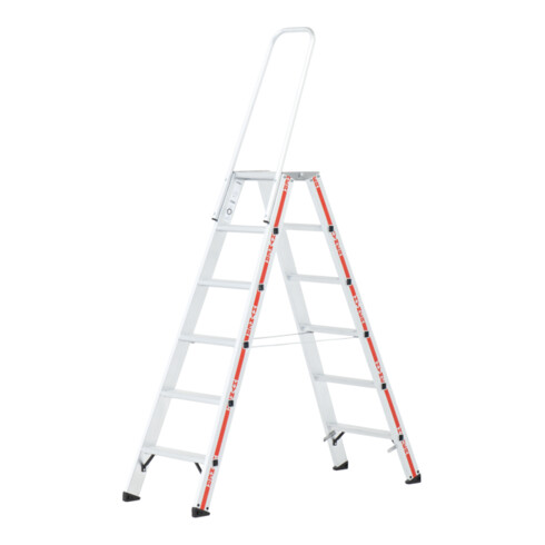 Hymer Dubbele trap met steunbeugel, 2x6 treden