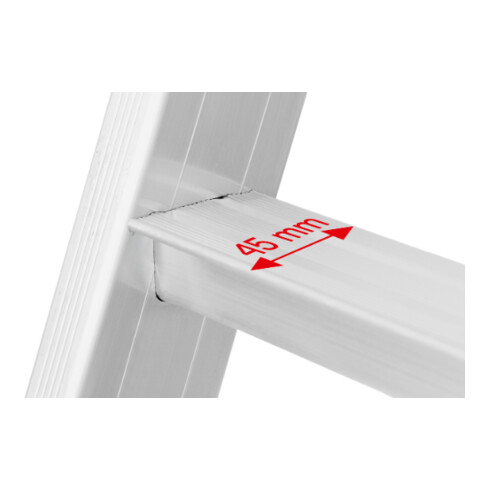 Hymer Einhänge-Schiebeleiter, 2x9 Sprossen