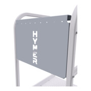 Hymer Escabeau R13 mobile, accès unilatéral, 8 marches, hauteur 1,95 m-5