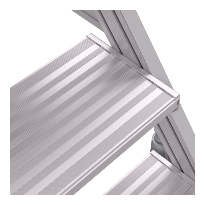 Hymer Escalier de plate-forme mobile, accès unilatéral, 4 marches, hauteur 0,95 m