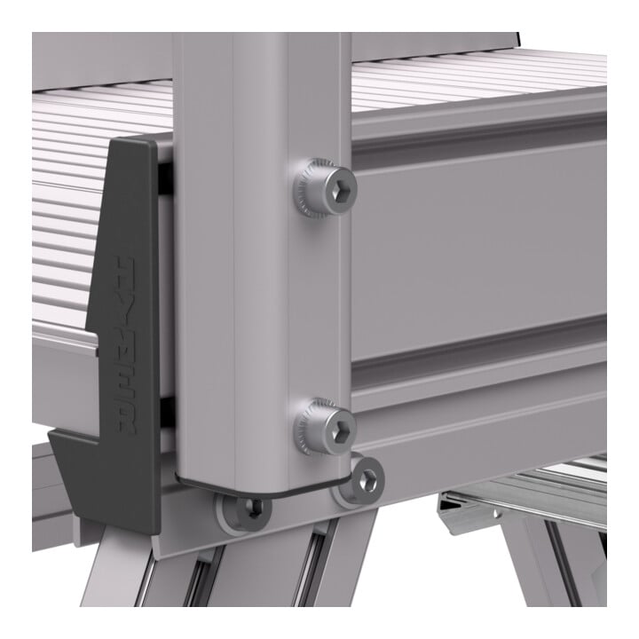 Hymer Escalier de plate-forme mobile, accès unilatéral, 4 marches, hauteur 0,95 m