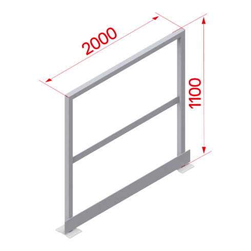 Hymer Geländer für Ausstieg 2000 mm