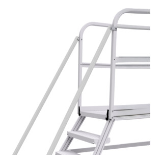 Hymer Handlauf für Podesttreppen, beidseitig verwendbar, für Stufenzahl 4+5, inkl. Befestigungsmaterial