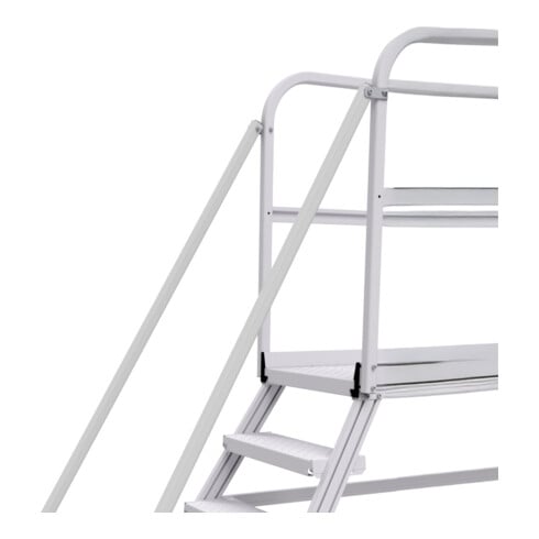 Hymer Handlauf für Podesttreppen, beidseitig verwendbar, für Stufenzahl 8, inkl. Befestigungsmaterial