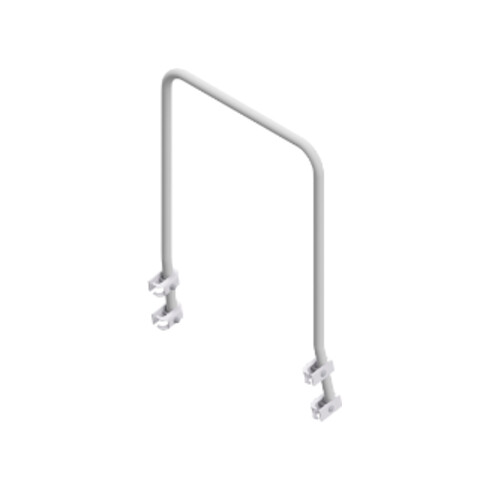 Hymer Handrail frontaal voor machinebordes, voor aantal treden 2-5