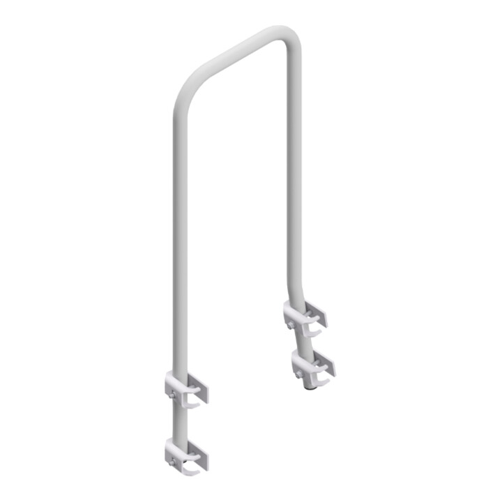 Hymer Handrail lateraal voor machinebordes, voor aantal treden 2+3