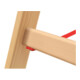 Hymer Holz-Sprossenstehleiter, beidseitig begehbar, 2x3 Sprossen
