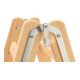 Hymer Holz-Sprossenstehleiter, beidseitig begehbar, 2x7 Sprossen-2