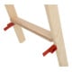 Hymer Holz-Stufenstehleiter, beidseitig begehbar, 2x4 Stufen