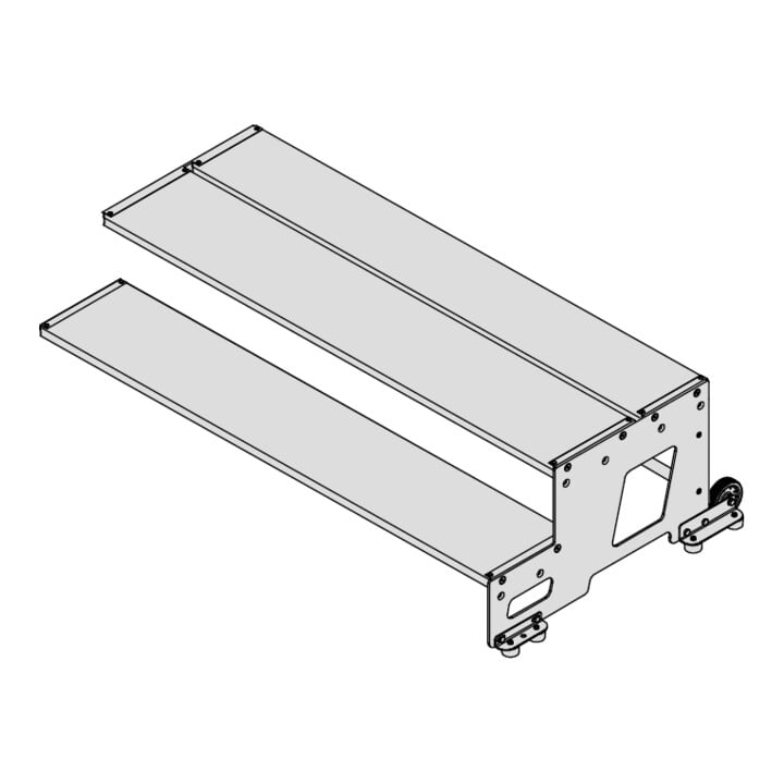 Hymer Industrietritt, Erweiterungsmodul, Stufenbreite 1000 mm, 2 Stufen