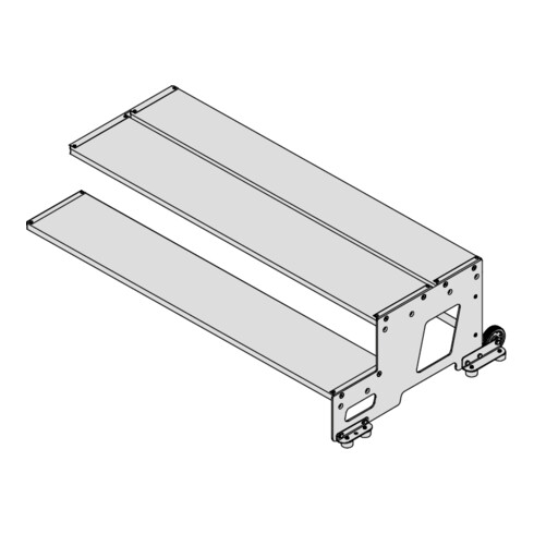 Hymer Industrietritt, Erweiterungsmodul, Stufenbreite 1000 mm, 2 Stufen
