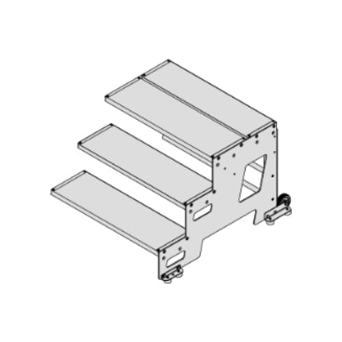 Hymer Industrietritt, Erweiterungsmodul, Stufenbreite 600 mm, 3 Stufen