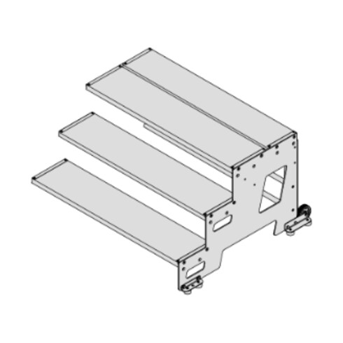 Hymer Industrietritt, Erweiterungsmodul, Stufenbreite 800 mm, 3 Stufen