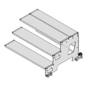 Hymer Industrietritt, Erweiterungsmodul, Stufenbreite 800 mm, 3 Stufen