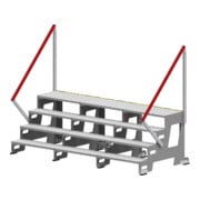 Hymer Industrietritt, Grundmodul, Stufenbreite 1000 mm, 4 Stufen-5