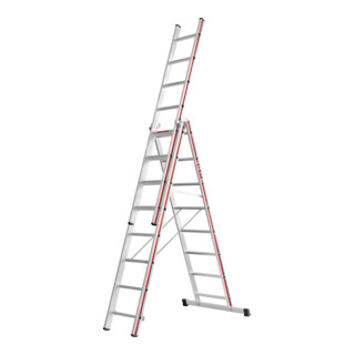 Hymer Mehrzweckleiter dreiteilig, 3x8 Sprossen