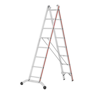Hymer Mehrzweckleiter zweiteilig, 2x8 Sprossen
