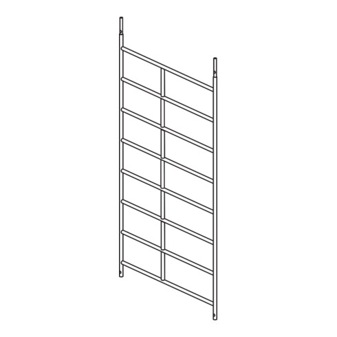 Hymer Opbouwframe met 8 sporten, breedte 1,50 m, lengte 2,15 m