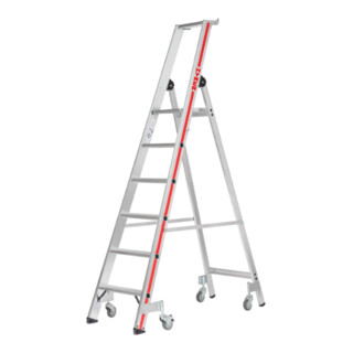 Hymer Enkele Stappenladder met Platform en Wielen
