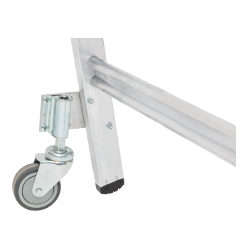 Hymer Platformtrap met handrail en wielen, 4 treden