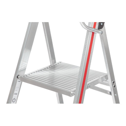 Hymer Platformtrap met handrail en wielen, 5 treden