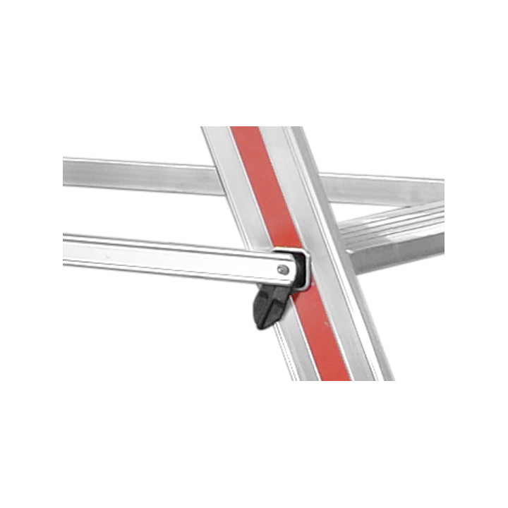 Hymer Plattformleiter mit Handlauf und Rollen, 4 Stufen