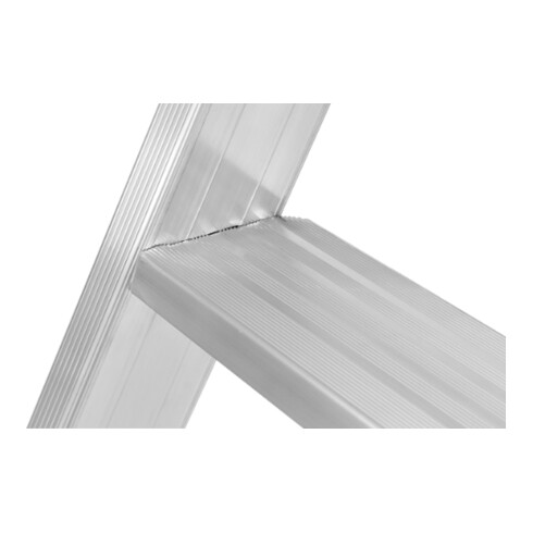 Hymer Plattformleiter mit Handlauf und Rollen, 5 Stufen