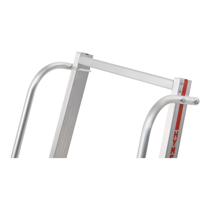 Hymer Plattformleiter mit langem Handlauf, 4 Stufen