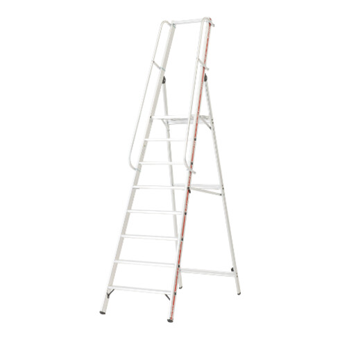 Hymer Plattformleiter mit langem Handlauf, 8 Stufen