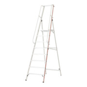 Hymer Plattformleiter mit langem Handlauf, 8 Stufen