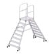 Hymer Podesttreppe fahrbar, beidseitig begehbar, 2x8 Stufen, Standhöhe 1,95 m-1
