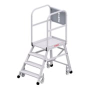 Hymer Podesttreppe fahrbar, einseitig begehbar, 4 Stufen, Standhöhe 0,95 m