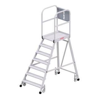 Hymer Podesttreppe fahrbar, einseitig begehbar, 7 Stufen, Standhöhe 1,70 m