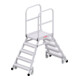 Hymer Podesttreppe R13 fahrbar, beidseitig begehbar, 2x5 Stufen, Standhöhe 1,20 m
