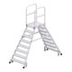 Hymer Podesttreppe R13 fahrbar, beidseitig begehbar, 2x8 Stufen, Standhöhe 1,95 m