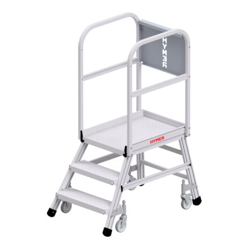Hymer Podesttreppe R13 fahrbar, einseitig begehbar, 3 Stufen, Standhöhe 0,73 m
