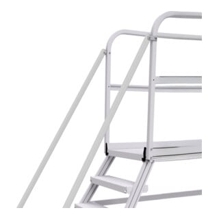 Hymer Rampe pour escaliers de palier, utilisable des deux côtés, pour 8 marches, avec matériel de fixation