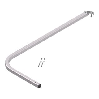Hymer Rampe pour escaliers de palier, utilisable des deux côtés, pour 8 marches, avec matériel de fixation