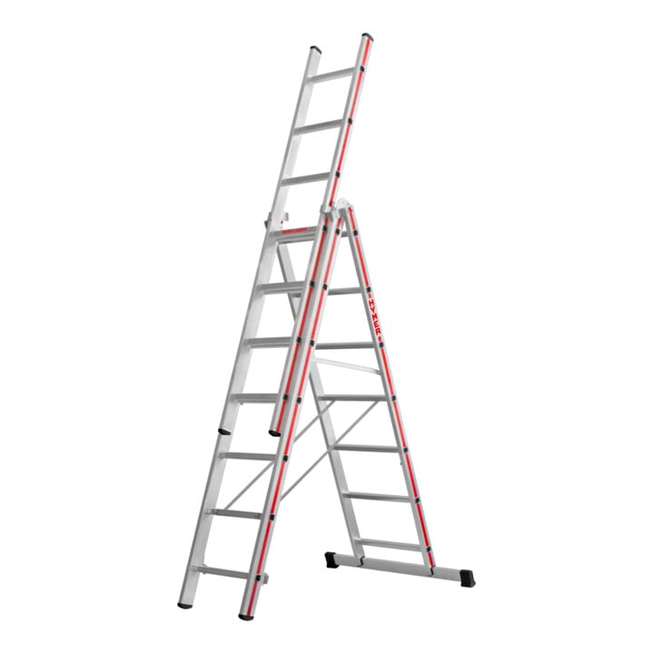 Hymer Reformladder, driedelig, 3x7 sporten