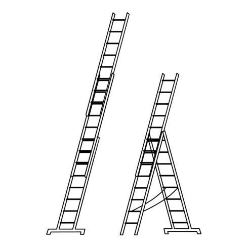 Hymer Reformladder, driedelig 4047