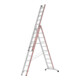 Hymer Reformladder, driedelig met treden, 3x10 sporten/treden-1