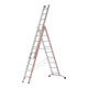 Hymer Reformladder, driedelig met treden, 3x9 sporten/treden-1
