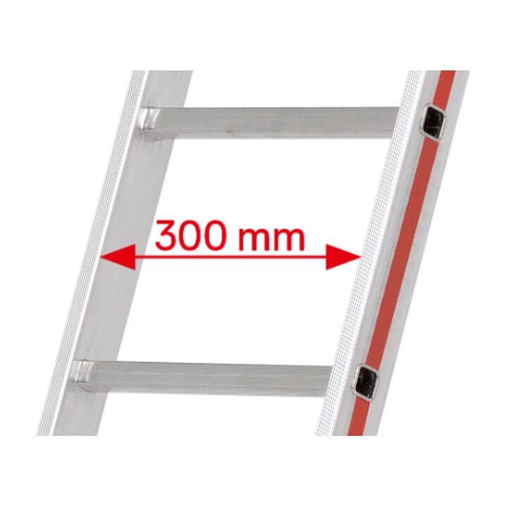 Hymer Reformladder, tweedelig, 2x8 sporten