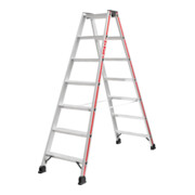 Hymer Stufenstehleiter, beidseitig begehbar, 2x7 Stufen