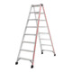 Hymer Stufenstehleiter, beidseitig begehbar, 2x8 Stufen-1