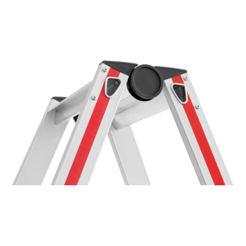 Hymer Stufenstehleiter, beidseitig begehbar, 2x8 Stufen