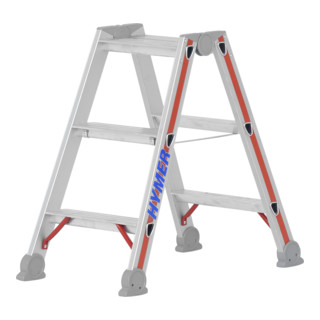 Hymer Stufenstehleiter beidseitig begehbar 4024
