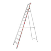 Hymer Stufenstehleiter mit Plattform, einseitig begehbar, 10 Stufen