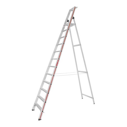 Hymer Stufenstehleiter mit Plattform, einseitig begehbar, 12 Stufen